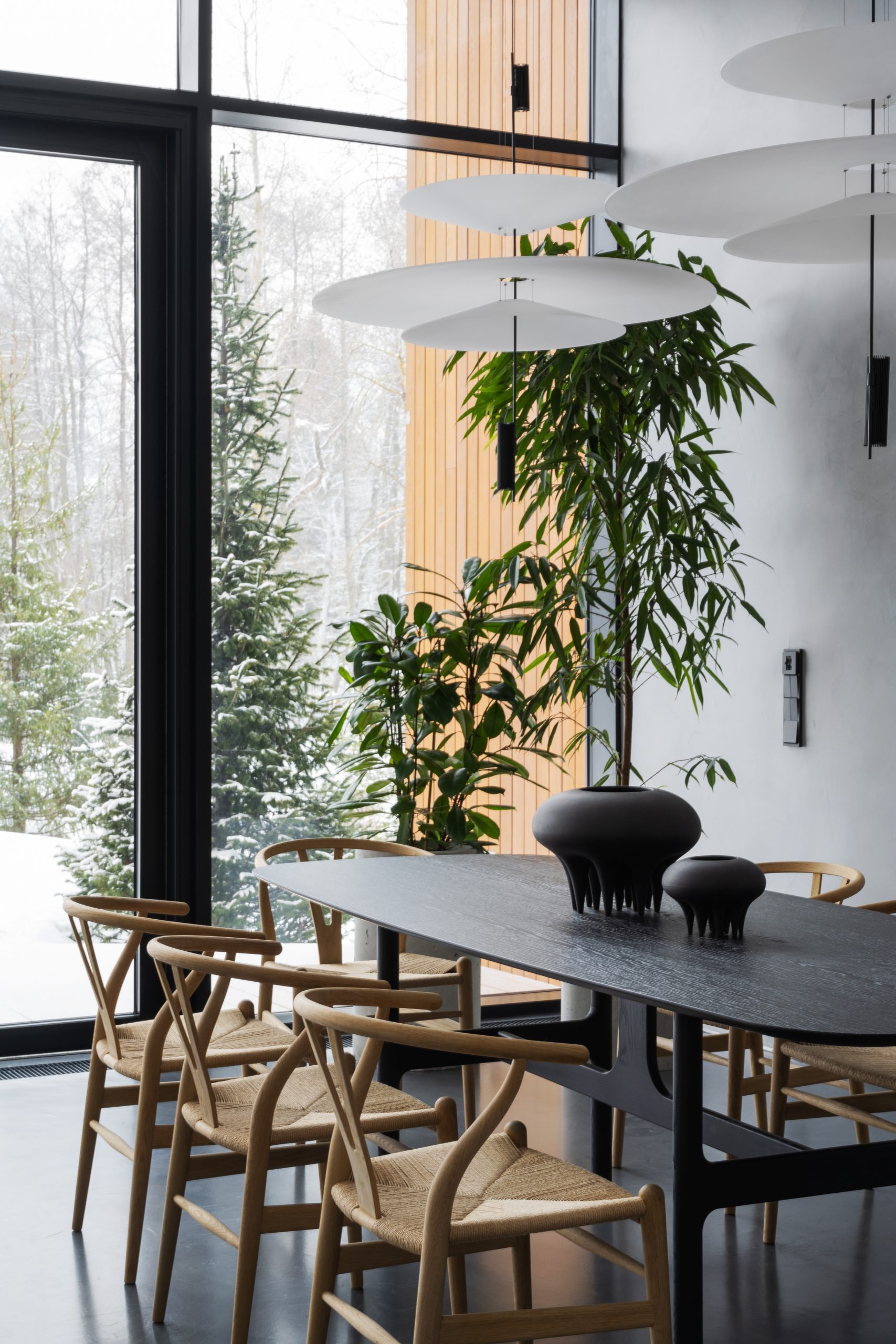 salle à manger maison contemporaine