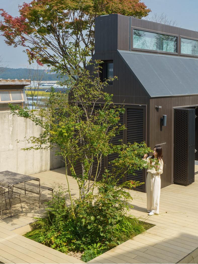 petite maison préfabriquée 34m2 Smart Cottage par LG petite maison préfabriquée 34m2 Smart Cottage par LG