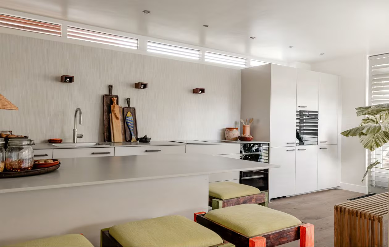 cuisine avec îlot décoration contemporaine