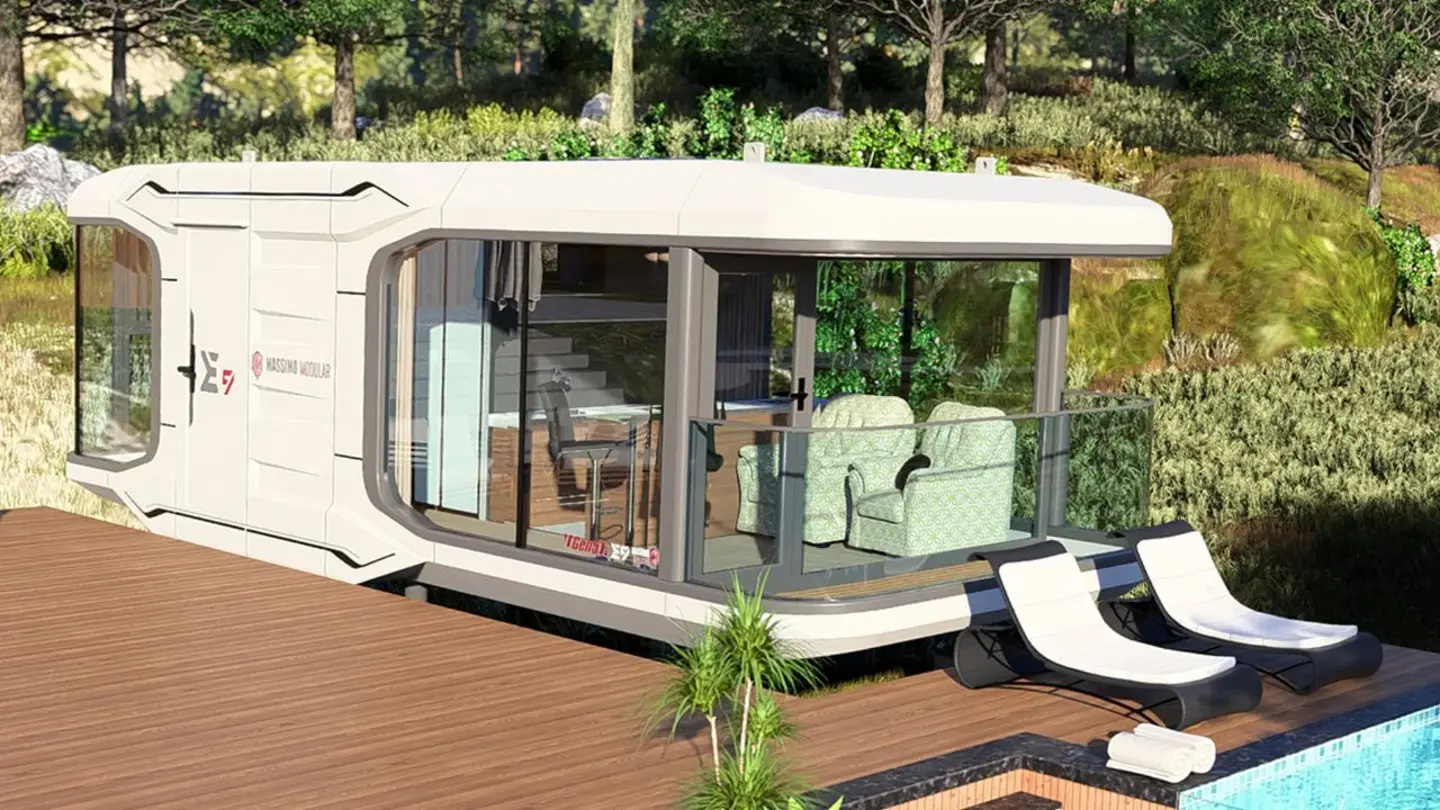 petite maison 38m2 lignes futuristes Massimo Modular