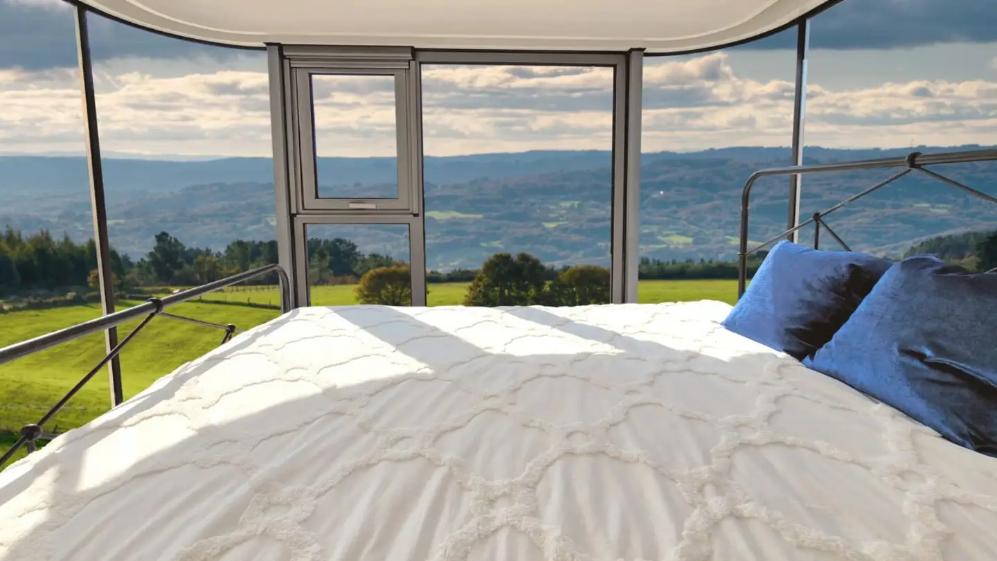 chambre petite maison 38m2 lignes futuristes Massimo Modular