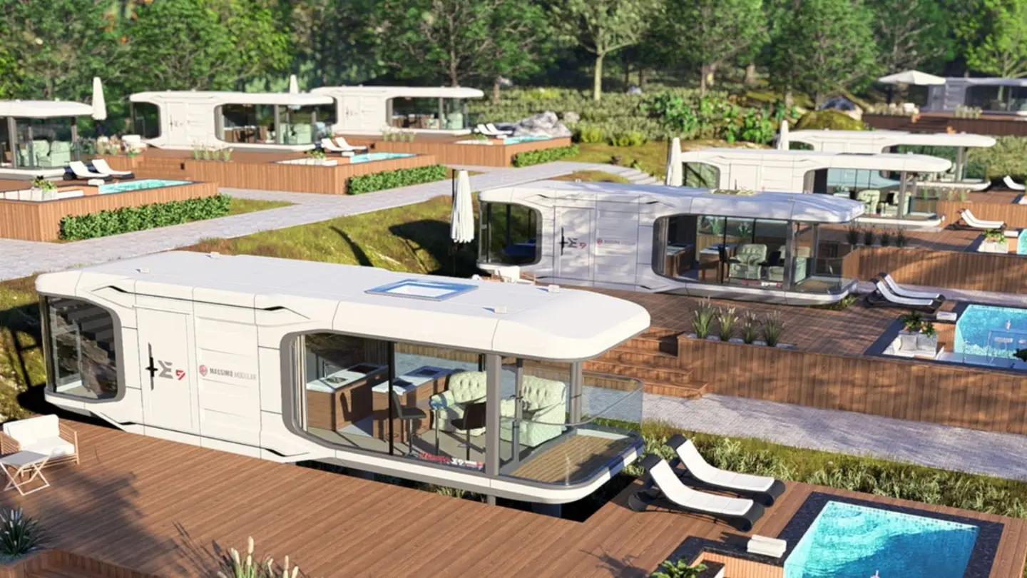 petite maison 38m2 lignes futuristes Massimo Modular