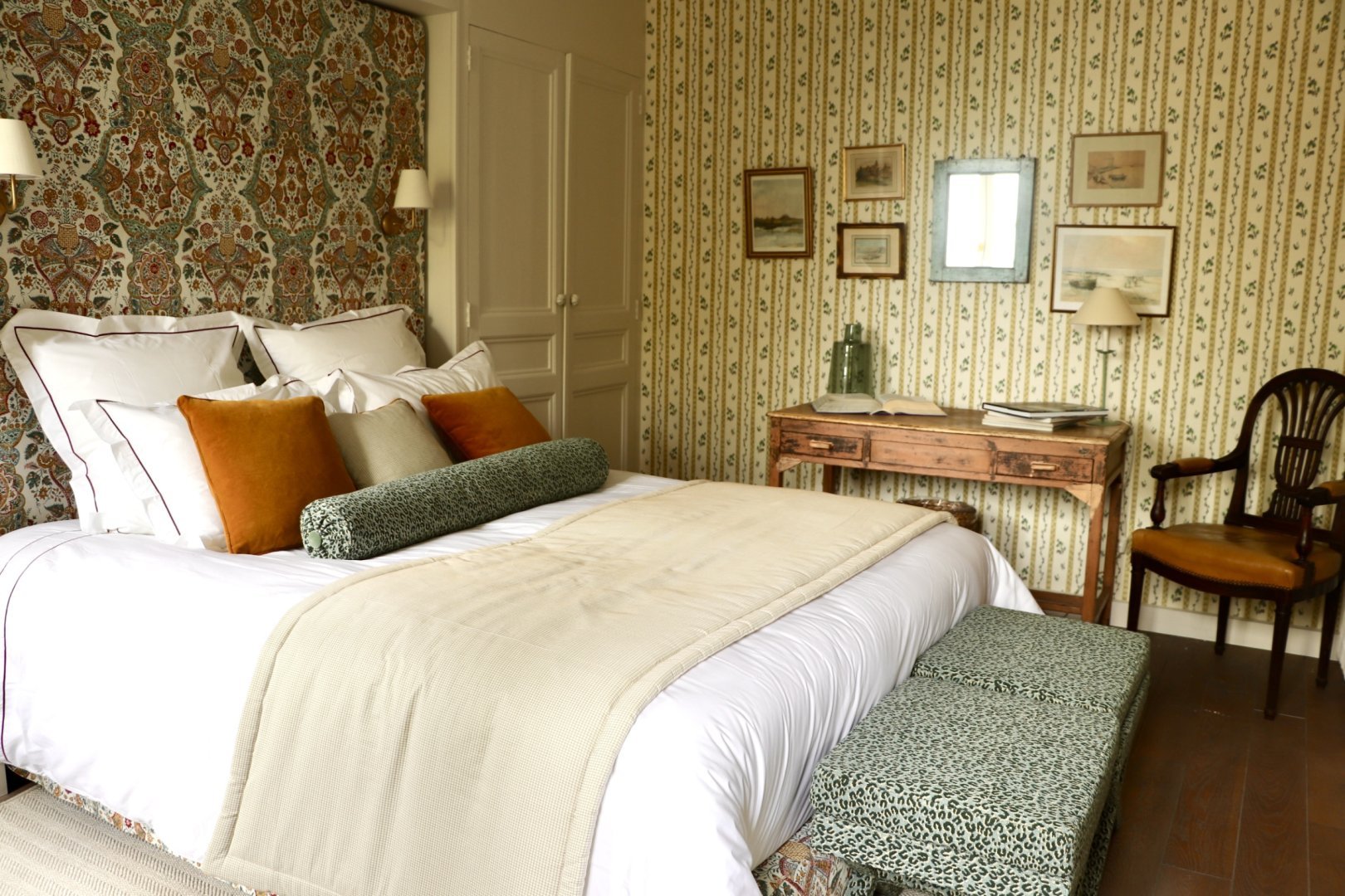 chambre décoration rustique chic maison normande Maison Mouche chambre décoration rustique chic maison normande Maison Mouche