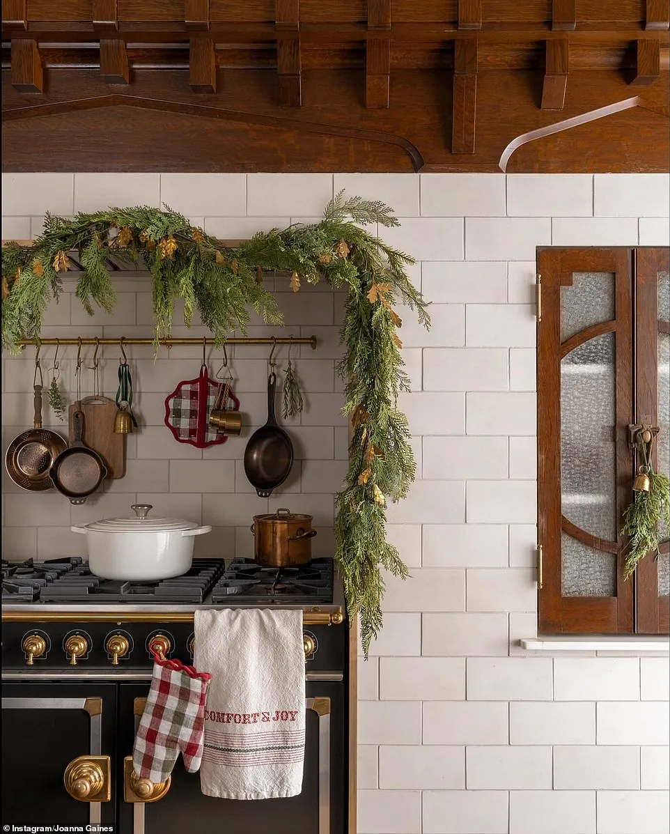 cuisine décoration Noël Gaines