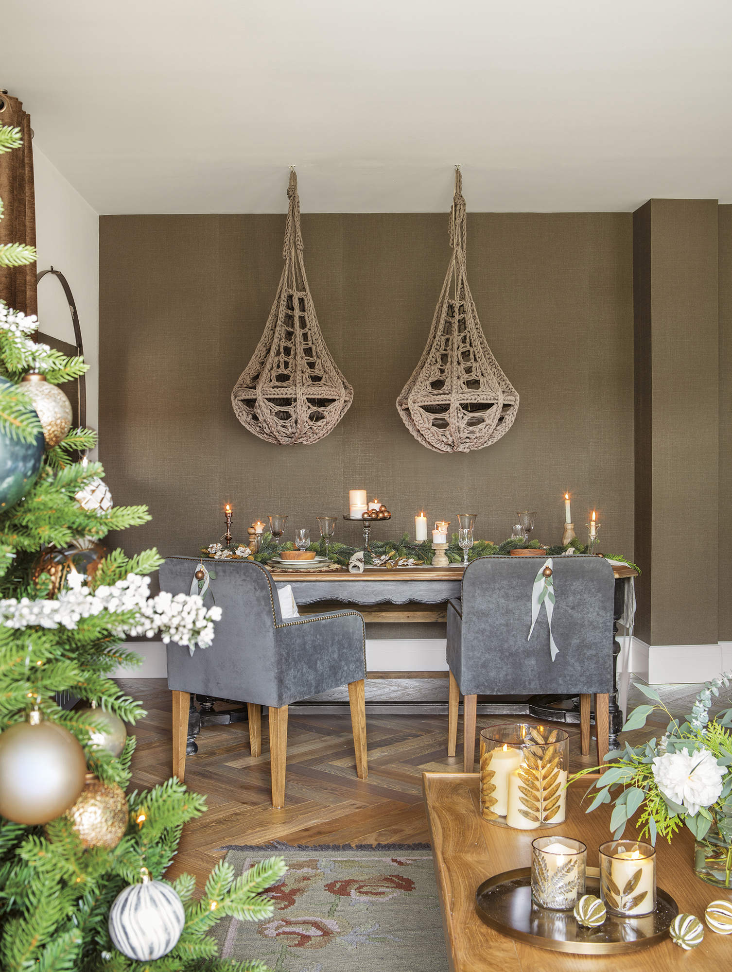 salle à manger avec décoration Noël salle à manger avec décoration Noël