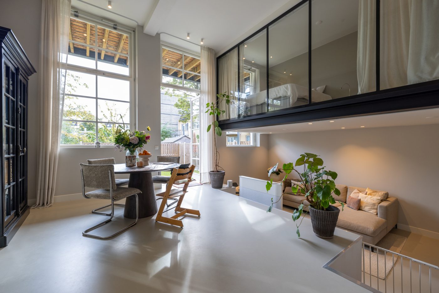 salon et chambre avec verrière loft design décoration contemporaine salon et chambre avec verrière loft design décoration contemporaine