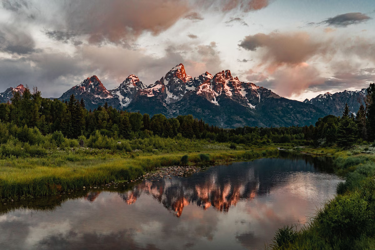 montagne du parc du Grand Teton Wyoming USA montagne du parc du Grand Teton Wyoming USA