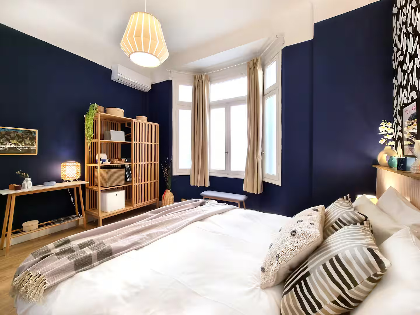 chambre avec papier-peint végétal chambre avec papier-peint végétal