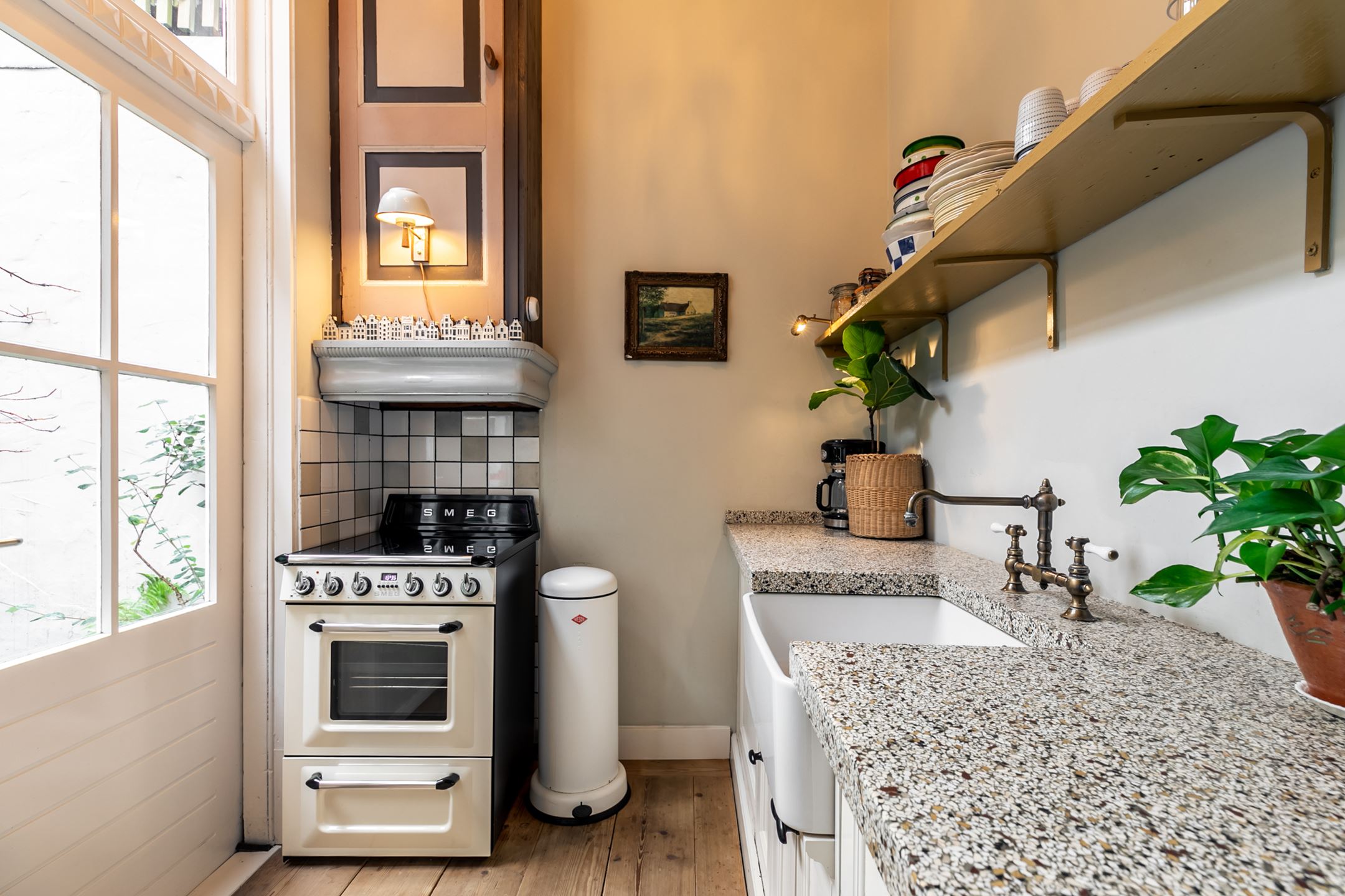 cuisine petite maison de ville 62m2 décoration vintage