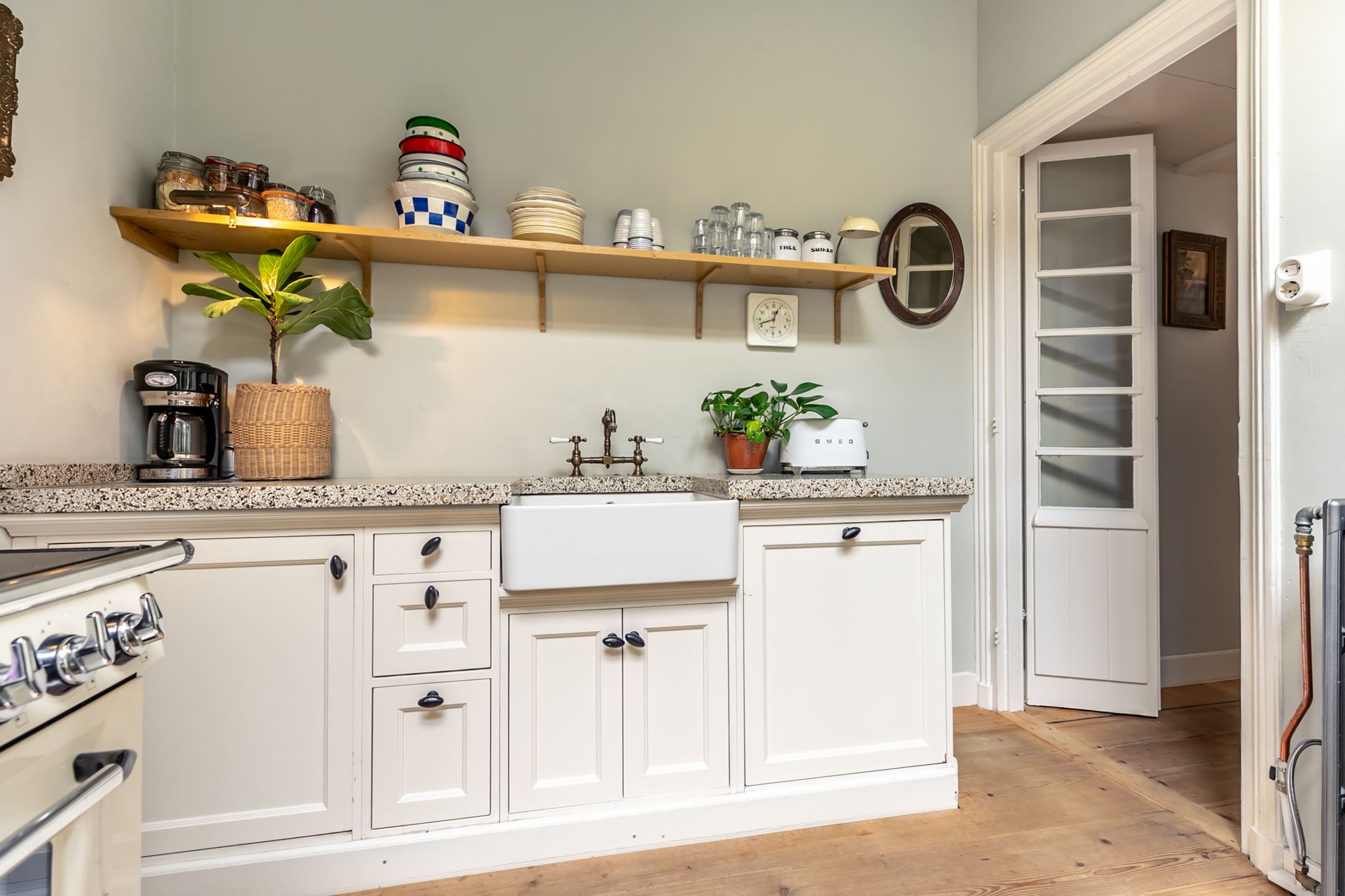 cuisine mur vert