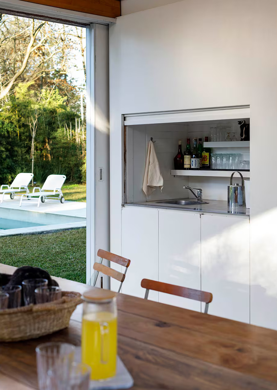 terrasse avec cuisine d'été