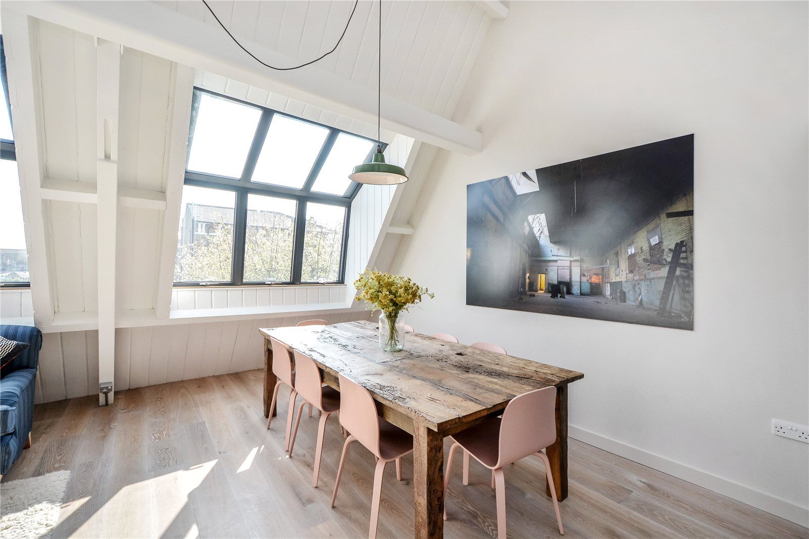 salle à manger avec verrière maison de ville
