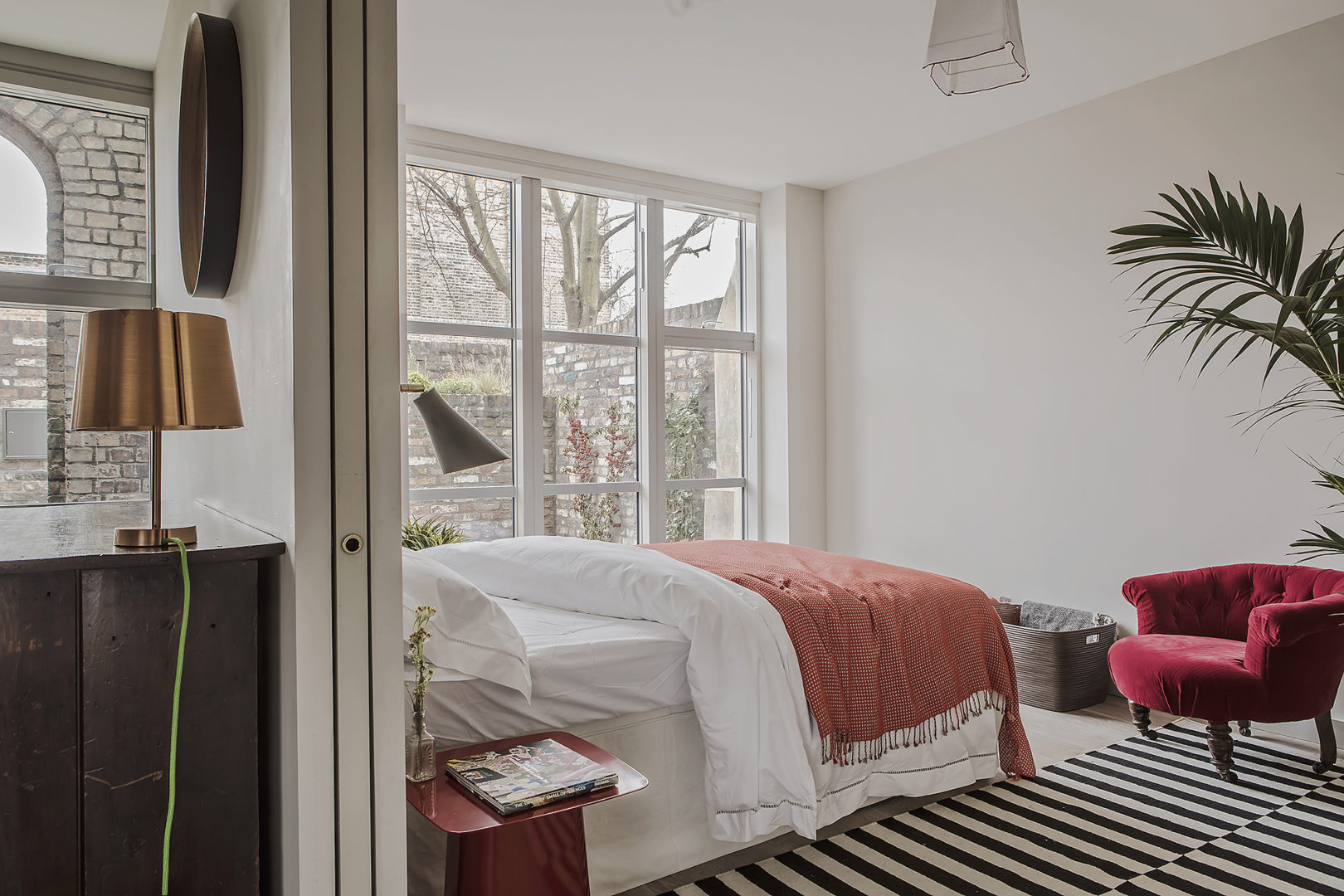 chambre avec baie vitrée maison de ville
