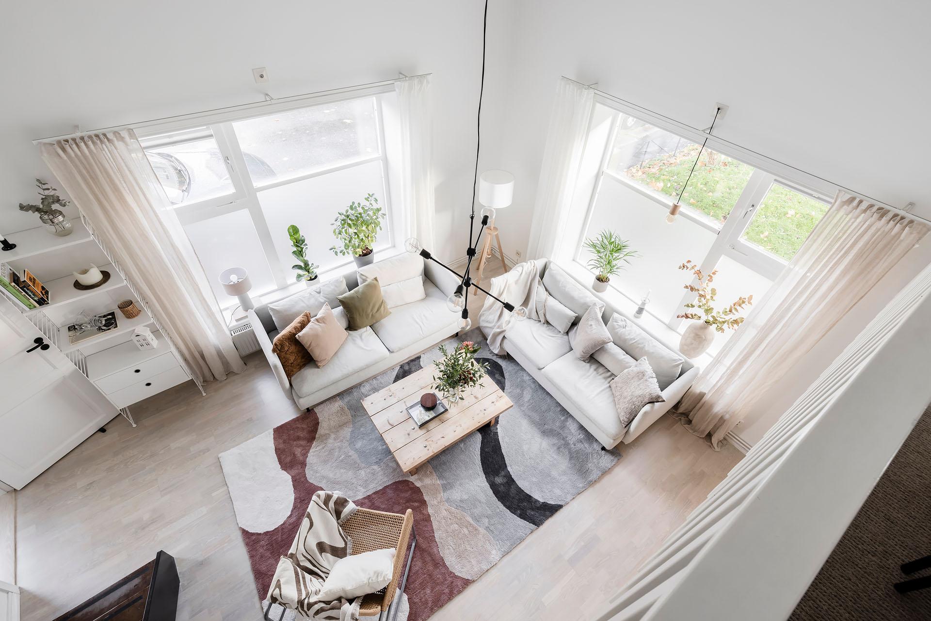salon double hauteur appartement de 91m2 salon double hauteur appartement de 91m2