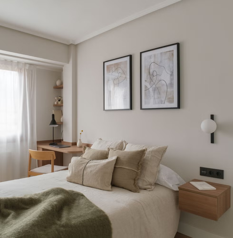 chambre décoration contemporaine naturelle