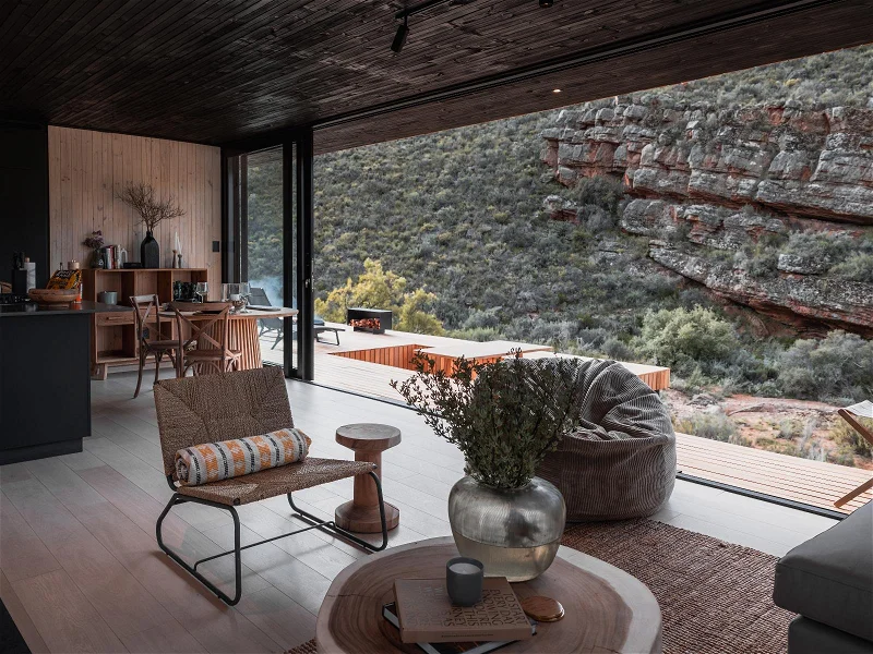 salon maison préfabriquée et modulaire en bois Verloren par Huizen Modular Homes