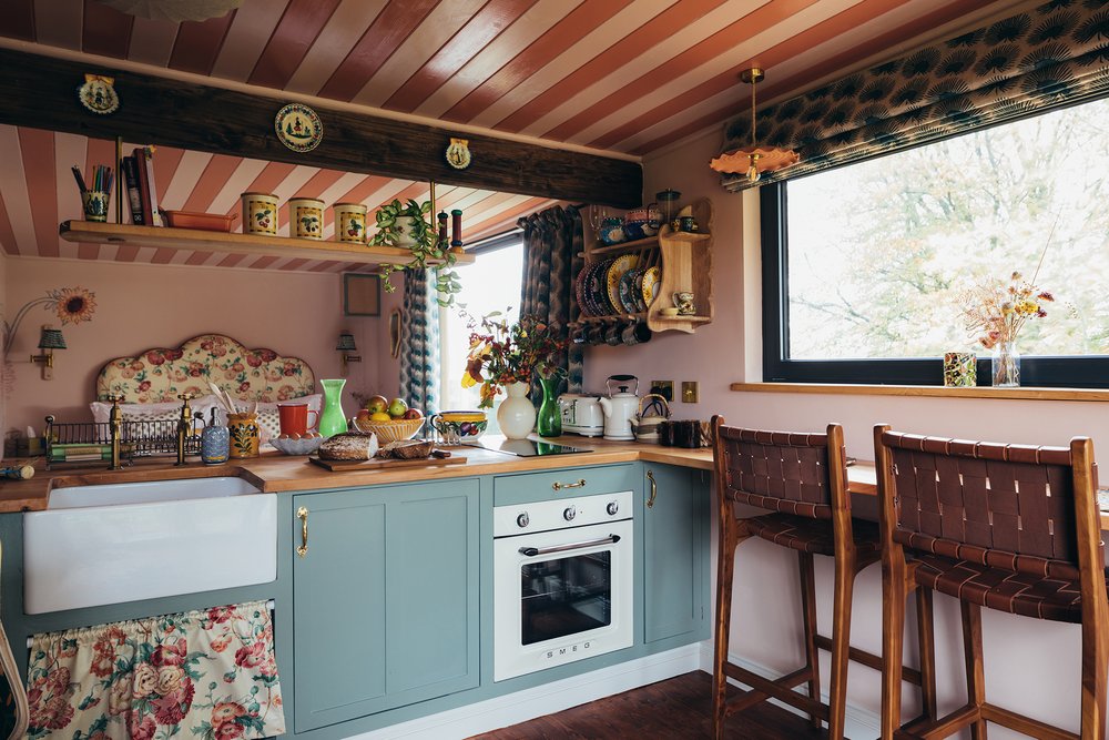 cuisine maison anglaise décoration colorée
