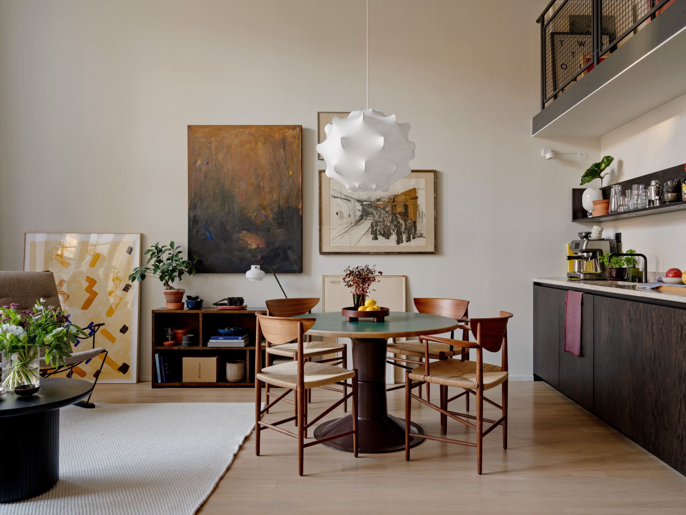 cuisine sous mezzanine appartement en duplex 67m2 décoration vintage style petit loft cuisine sous mezzanine appartement en duplex 67m2 décoration vintage style petit loft