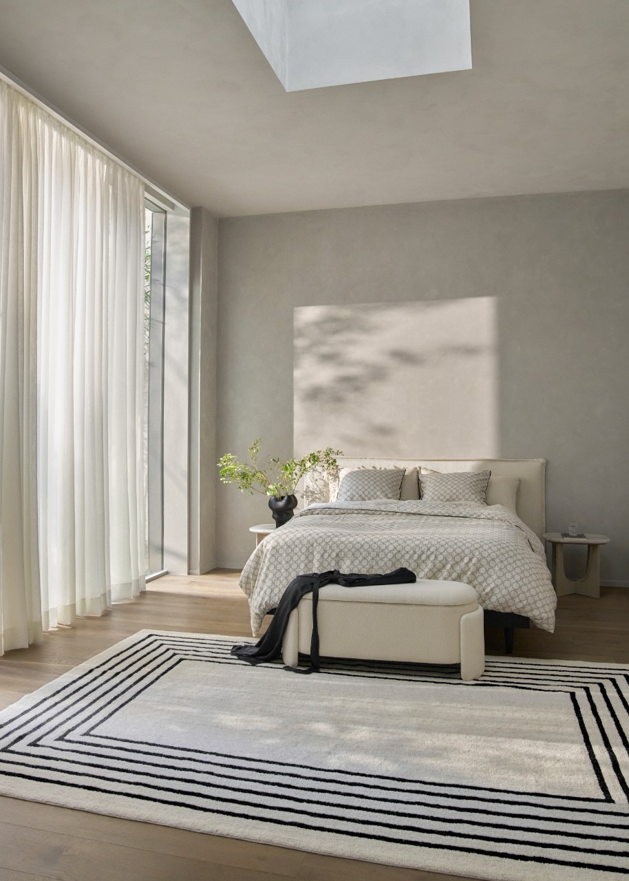 chambre design monochrome
