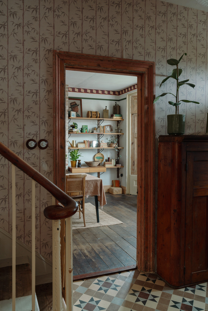 entrée et salle à manger décoration vintage