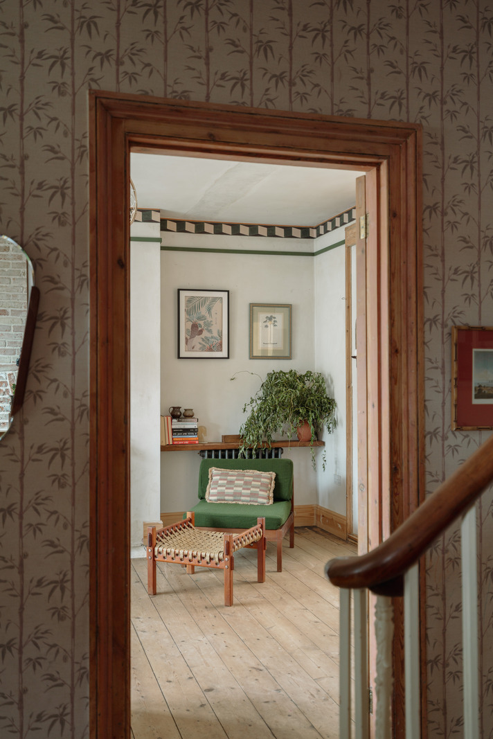 entrée et salon décoration vintage