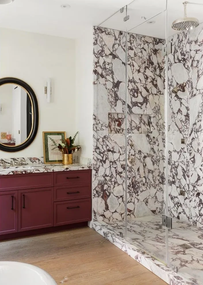 salle de bain marbre