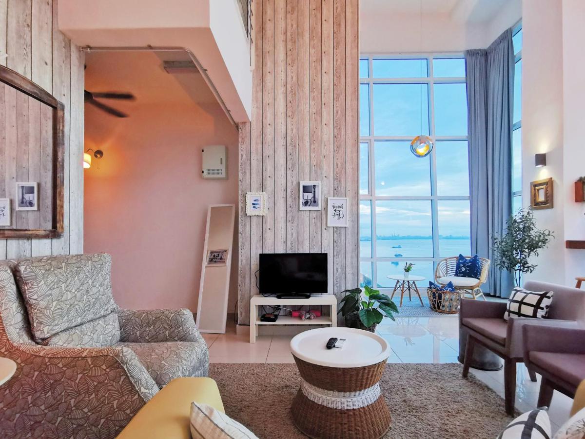 salon vue mer appartement en duplex