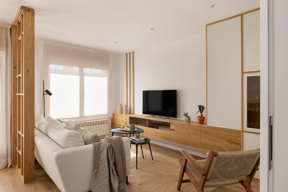 salon petit appartement 57m2 