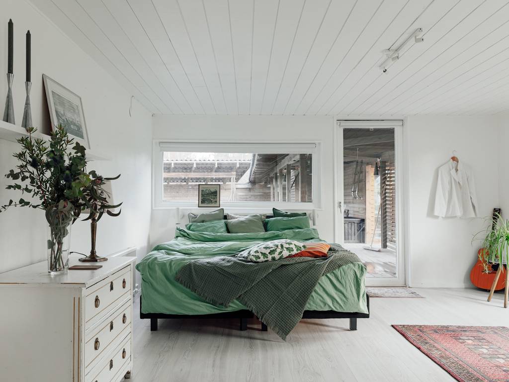 chambre bardage blanc