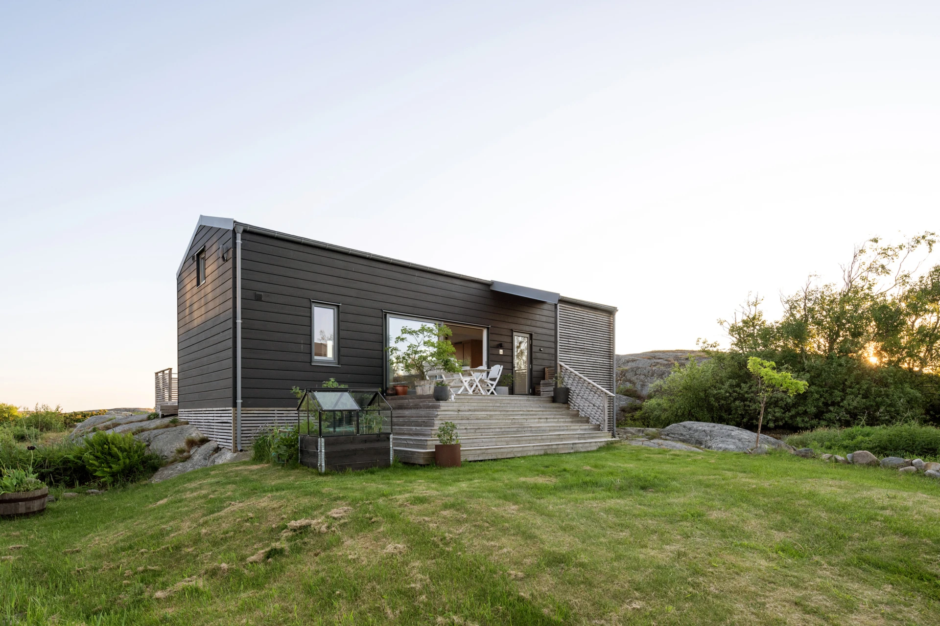 maison en bois contemporaine 85m2 façade grise maison en bois contemporaine 85m2 façade grise