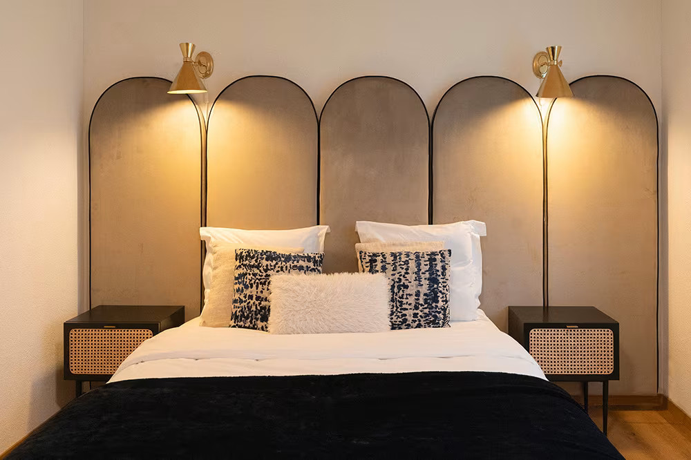 chambre chalet décoration naturelle Maisons du Monde chambre chalet décoration naturelle Maisons du Monde
