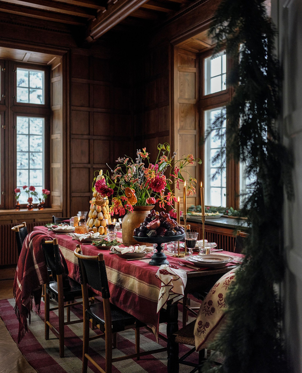 salle à manger décoration Noël