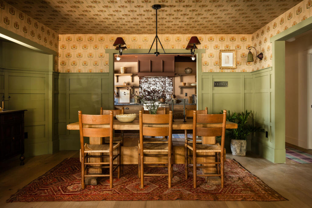 salle à manger murs verts décoration vintage salle à manger murs verts décoration vintage