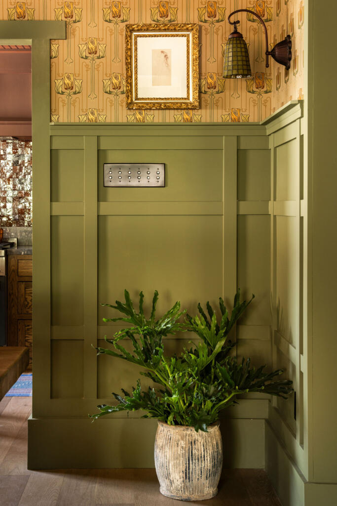 entrée murs verts décoration vintage entrée murs verts décoration vintage