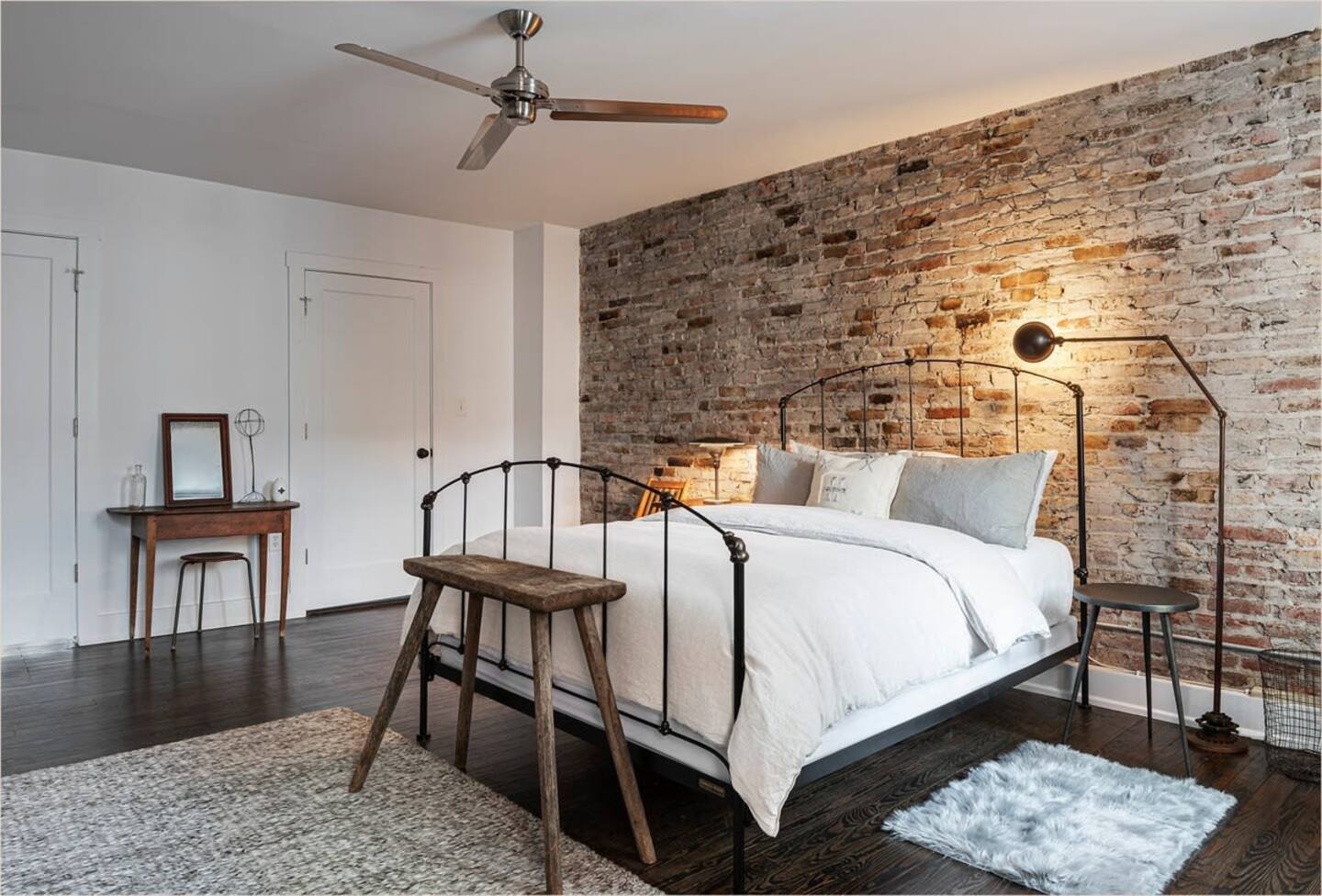 chambre mur briques loft chambre mur briques loft