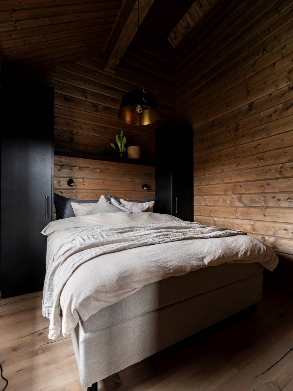 chambre chalet de 102m2 intérieur bois