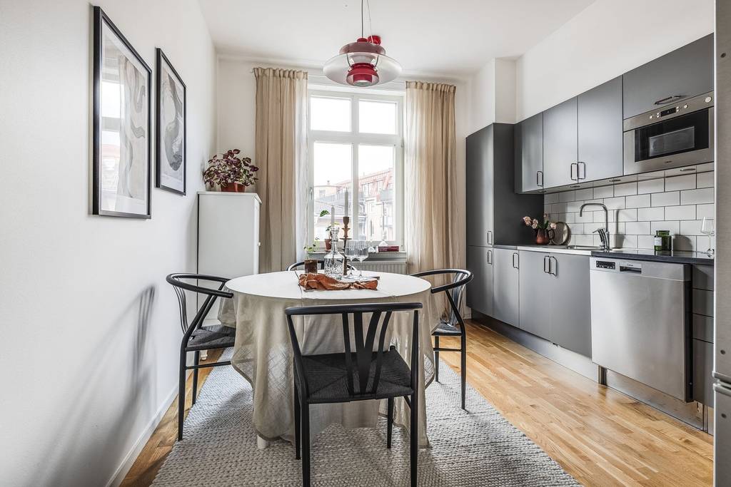 grande cuisine grise design studio 46m2