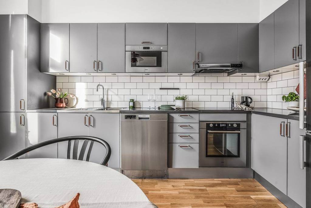 grande cuisine grise design studio 46m2