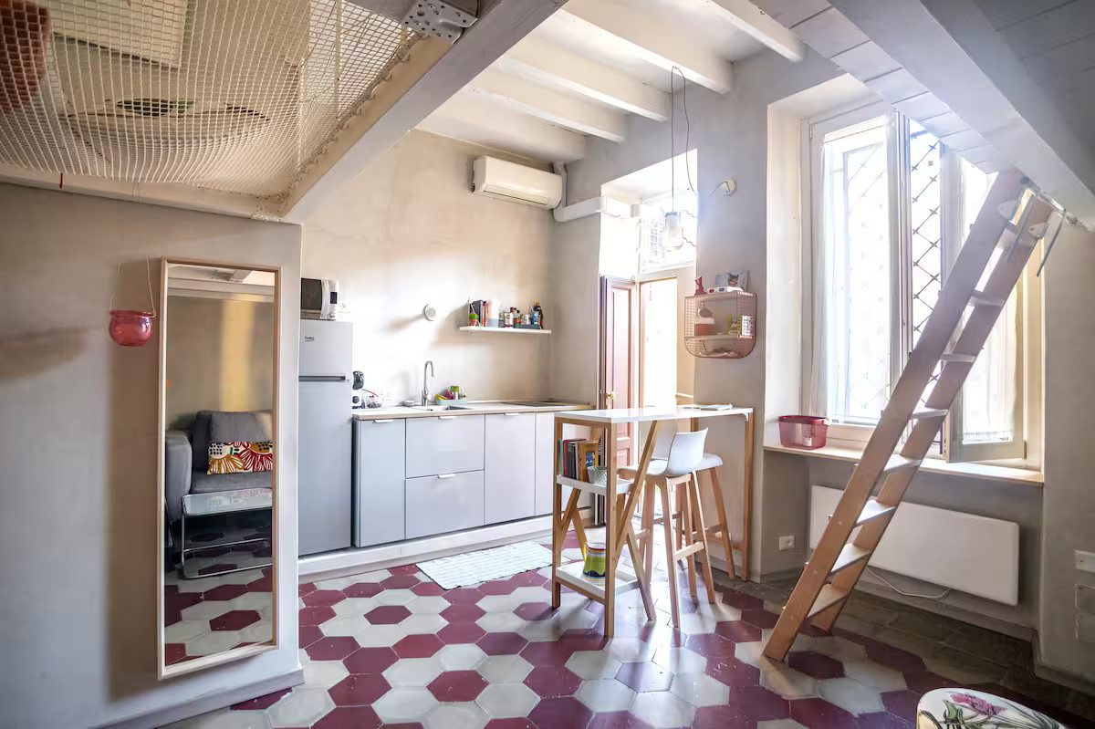 studio Milan avec mezzanine