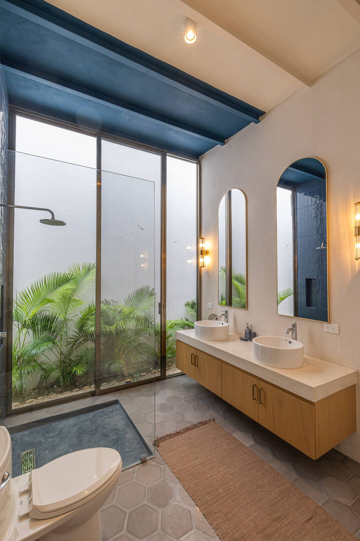 salle de bain avec patio Casa Yucatan Jay salle de bain avec patio Casa Yucatan Jay