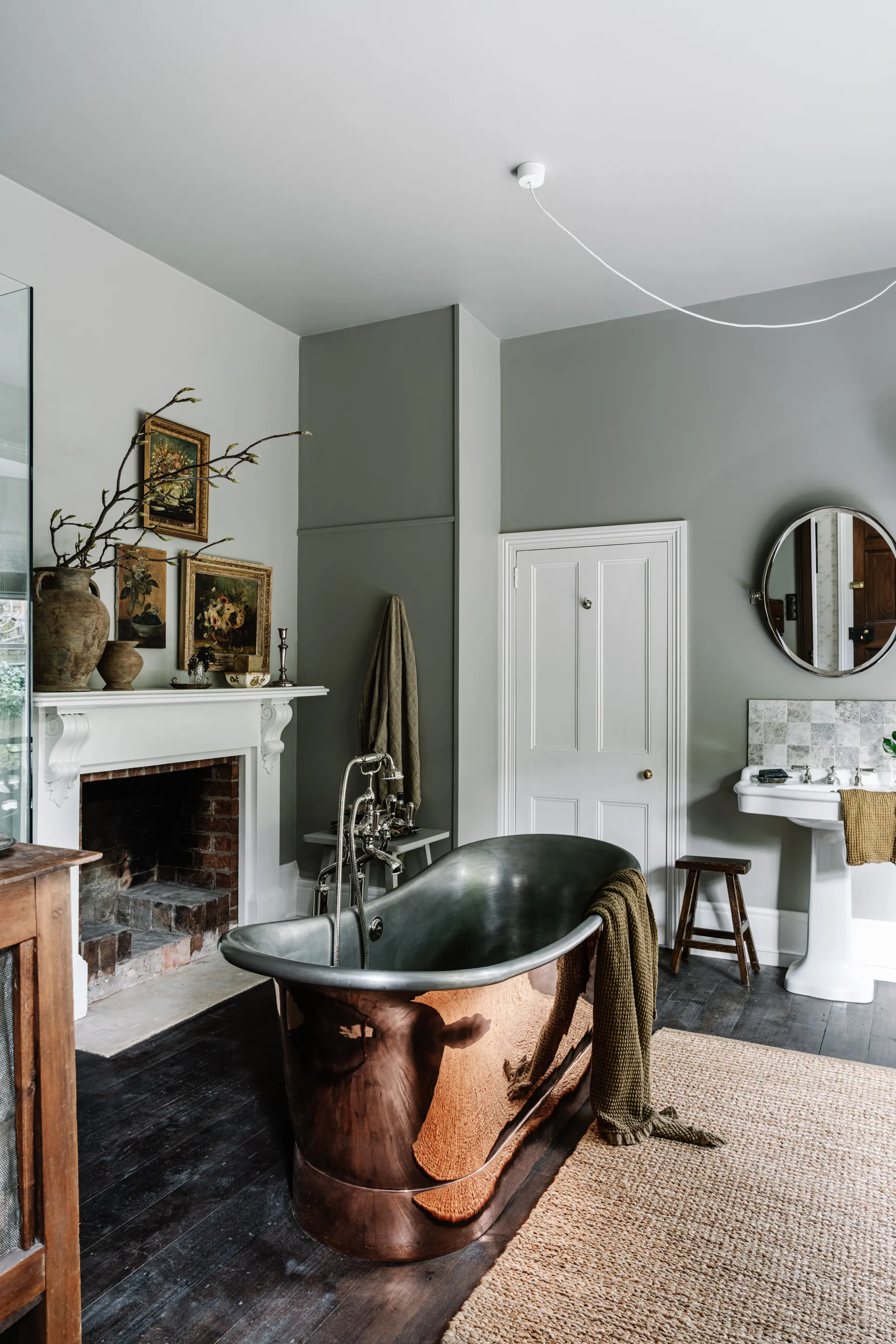 salle de bain rétro maison ancienne rénovée Beulah House Tasmanie