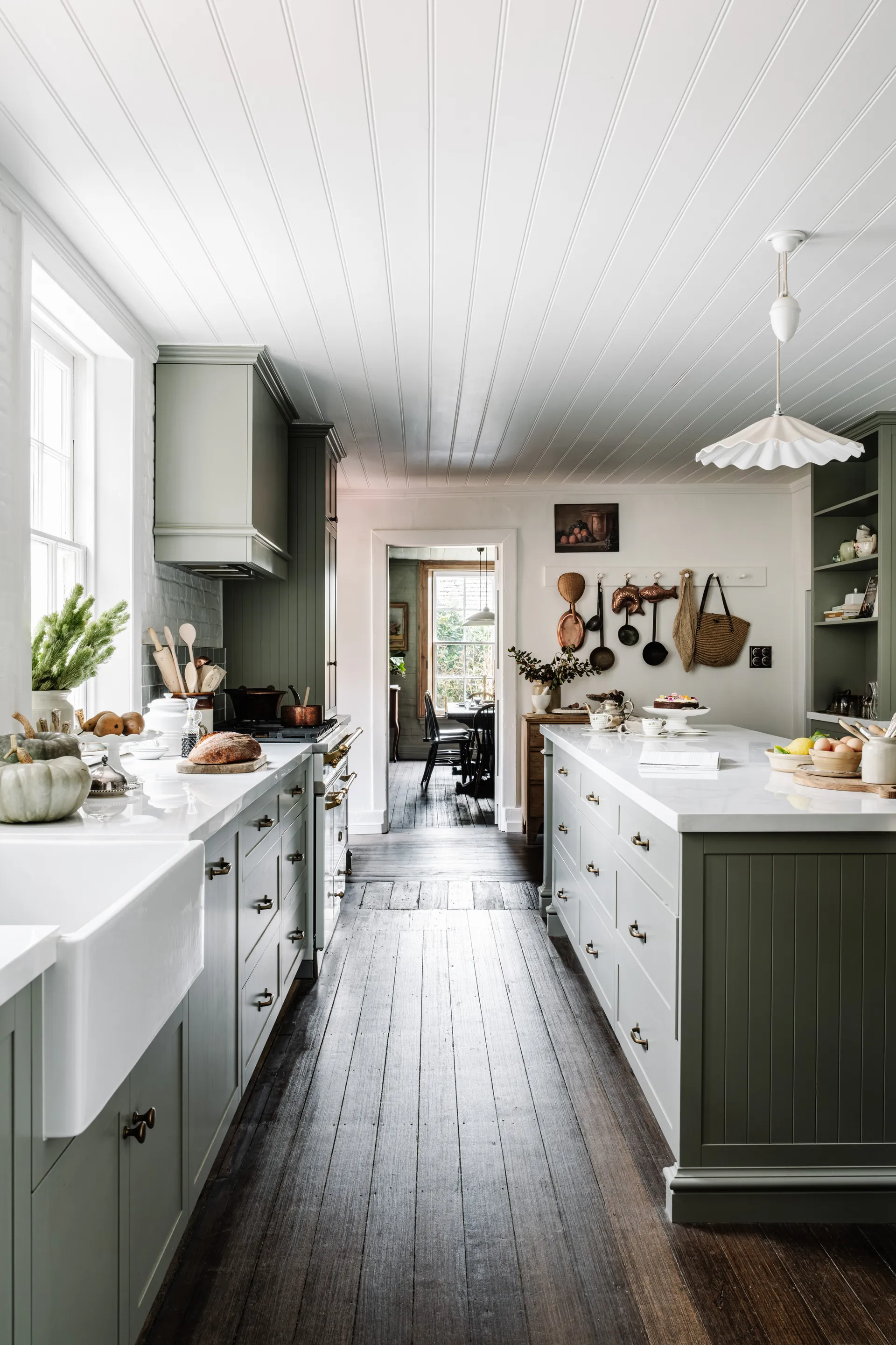 cuisine verte maison ancienne rénovée Beulah House Tasmanie