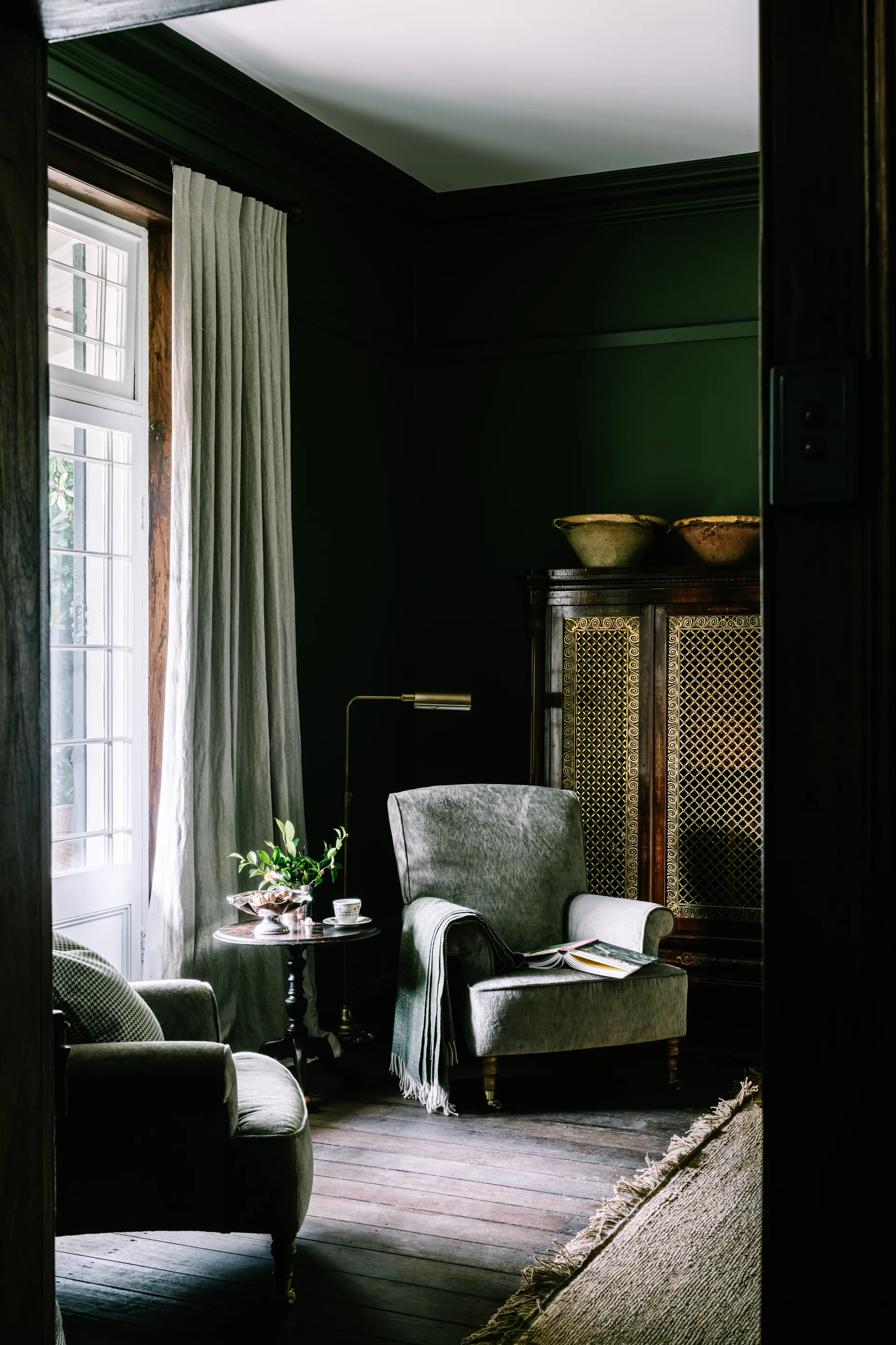 salon maison ancienne rénovée Beulah House Tasmanie