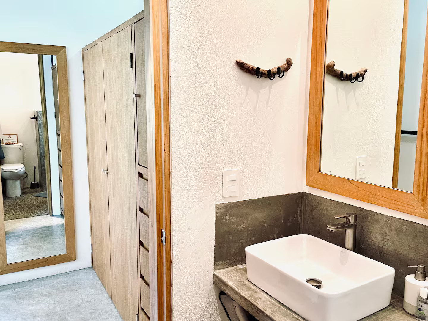 salle de bain petite maison avec piscine Mexique Sayulita Casita Los Grillos