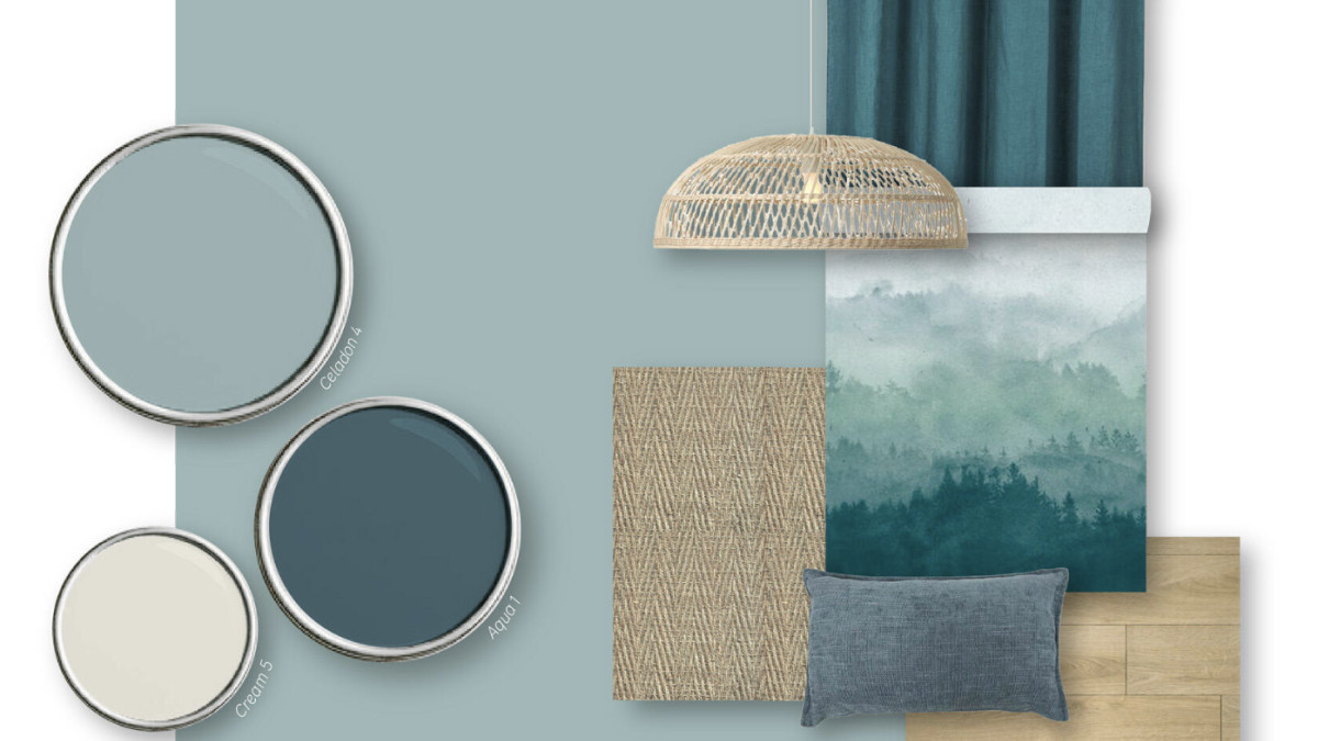 Leroy Merlin palette couleur de l'année 2025 bleu céladon