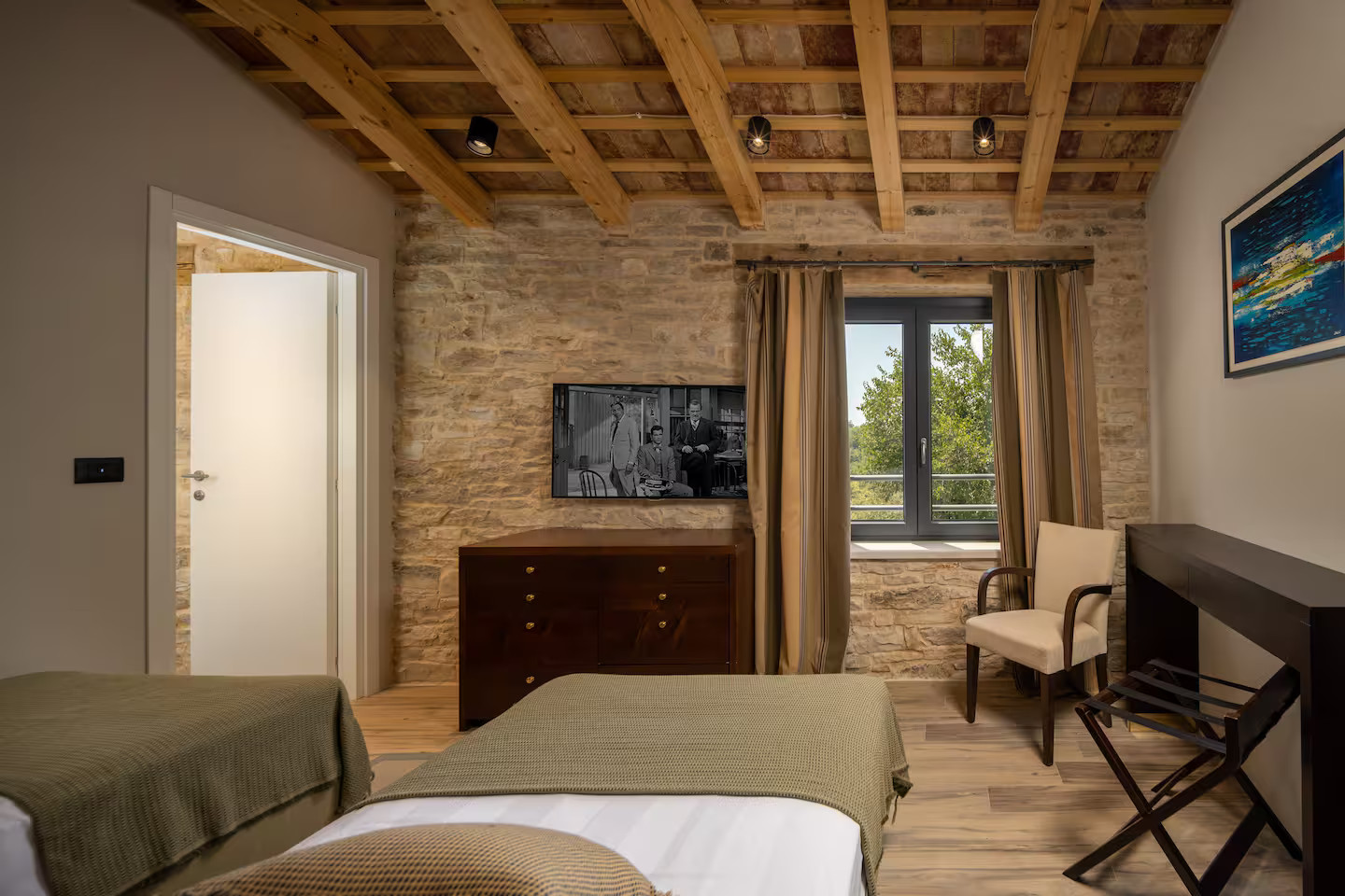 chambre à deux lits