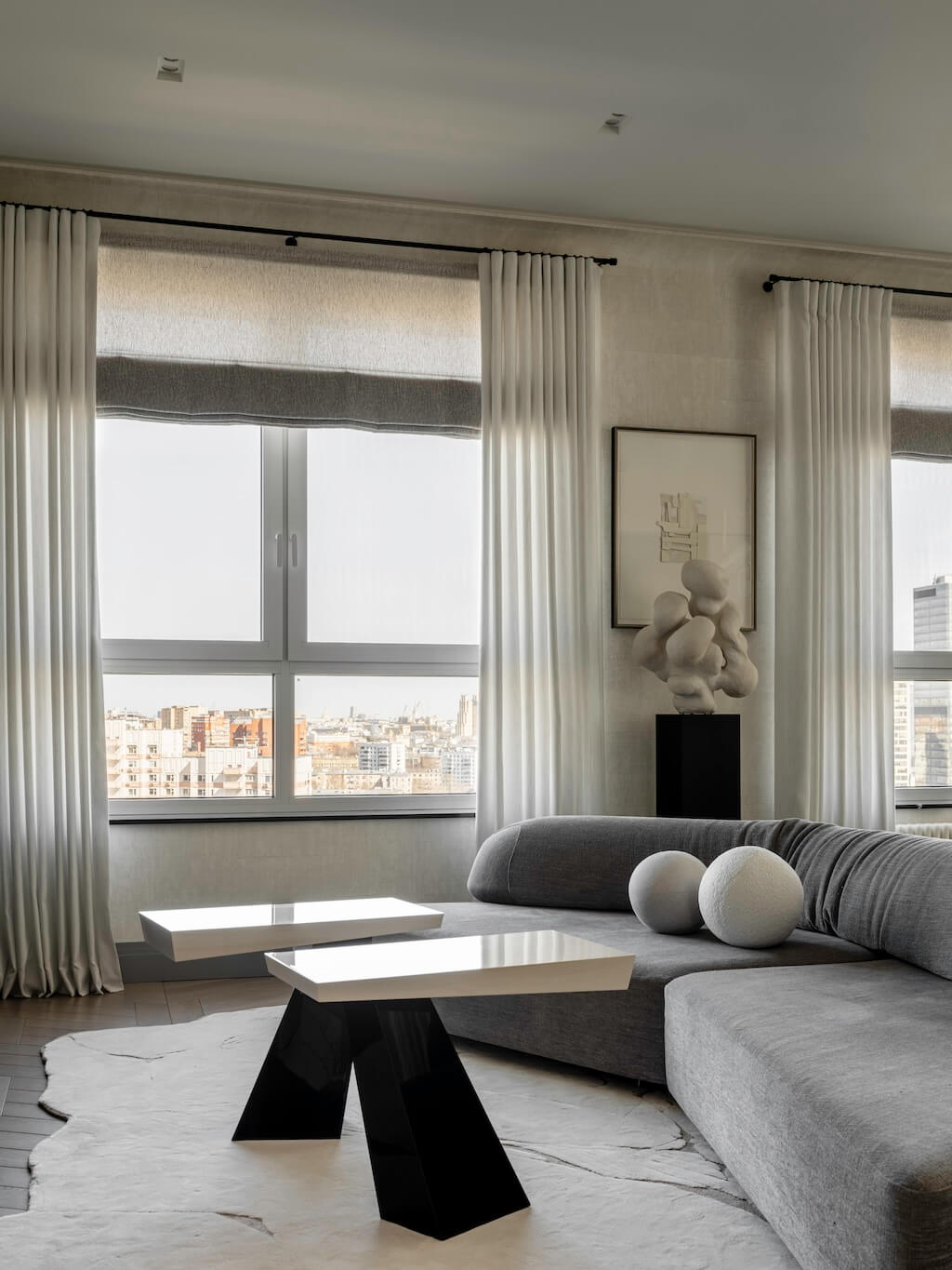 salon décoration design appartement 145m2