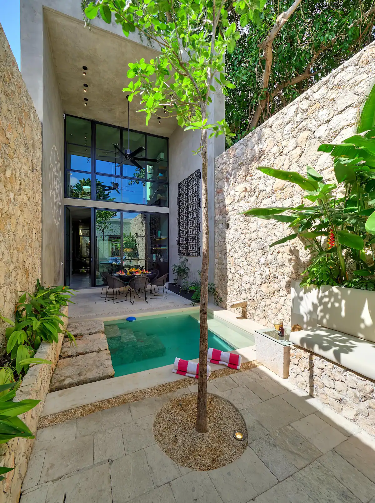 jardin avec petite piscine maison Mexique Casa El Nido Santa Lucia jardin avec petite piscine maison Mexique Casa El Nido Santa Lucia