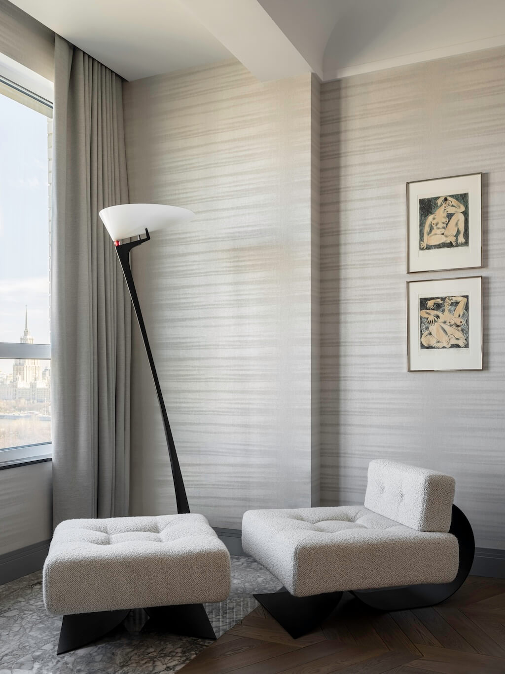 salon décoration design appartement 145m2