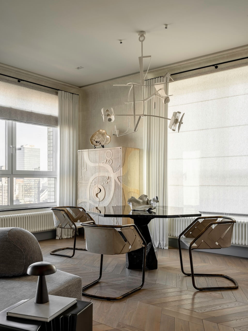 salon décoration design appartement 145m2